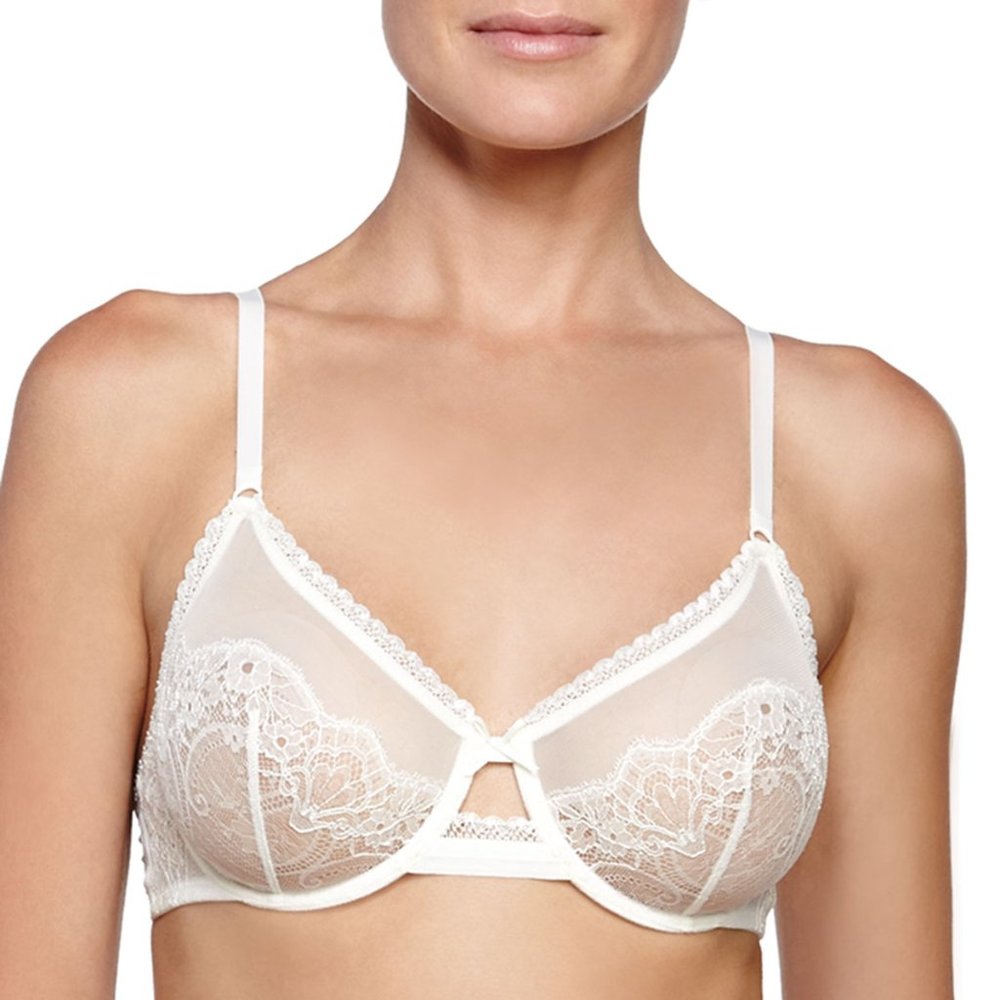 NWT La Perla Magnolia Full Cup Sheer Underwire Bra 32D